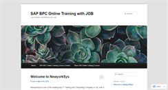 Desktop Screenshot of bpcsaponlinetraining.wordpress.com