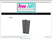 Tablet Screenshot of freeairphotobooth.wordpress.com