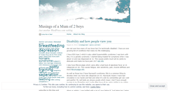 Desktop Screenshot of musingsofamumof2.wordpress.com