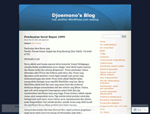 Tablet Screenshot of djoemono.wordpress.com