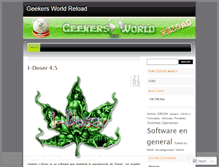 Tablet Screenshot of geekersworldreload.wordpress.com