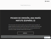 Tablet Screenshot of nadanadienunca.wordpress.com
