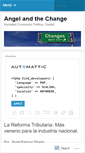 Mobile Screenshot of angelandthechange.wordpress.com