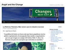 Tablet Screenshot of angelandthechange.wordpress.com
