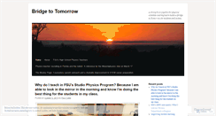 Desktop Screenshot of bridgetotomorrow.wordpress.com