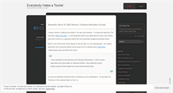 Desktop Screenshot of everybodyhatesatourist.wordpress.com