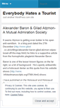 Mobile Screenshot of everybodyhatesatourist.wordpress.com