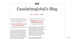 Desktop Screenshot of casalatinoglobal.wordpress.com