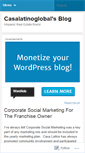Mobile Screenshot of casalatinoglobal.wordpress.com