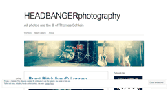 Desktop Screenshot of headbangerphotography.wordpress.com