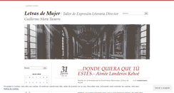 Desktop Screenshot of letrasdemujer.wordpress.com