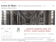 Tablet Screenshot of letrasdemujer.wordpress.com