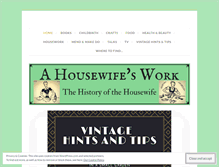 Tablet Screenshot of ahousewifeswork.wordpress.com