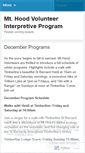 Mobile Screenshot of mthoodvolunteers.wordpress.com