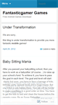 Mobile Screenshot of fantasticgamer.wordpress.com