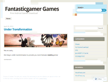 Tablet Screenshot of fantasticgamer.wordpress.com