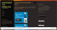 Desktop Screenshot of gado2net.wordpress.com