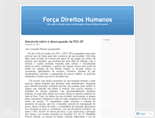 Tablet Screenshot of forcadireitos.wordpress.com