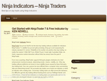 Tablet Screenshot of ninjaindicators.wordpress.com