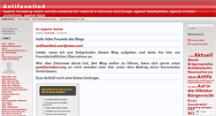 Desktop Screenshot of antifaunited.wordpress.com