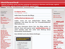 Tablet Screenshot of antifaunited.wordpress.com