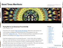 Tablet Screenshot of goodtimesmanifesto.wordpress.com
