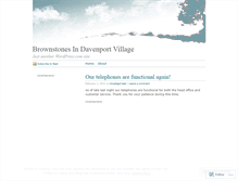 Tablet Screenshot of brownstonesdavenportvillage.wordpress.com