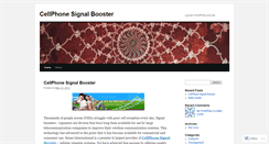 Desktop Screenshot of cellphonesignalbooster1.wordpress.com