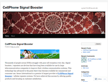 Tablet Screenshot of cellphonesignalbooster1.wordpress.com