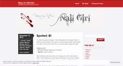 Desktop Screenshot of diaryofanailgirl.wordpress.com