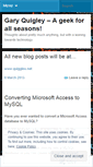 Mobile Screenshot of garyquigley.wordpress.com