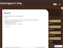 Tablet Screenshot of dazzlingdawn.wordpress.com