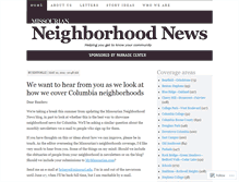 Tablet Screenshot of comoneighborhoods.wordpress.com