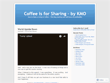 Tablet Screenshot of kmocoffee.wordpress.com