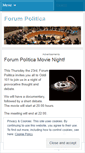 Mobile Screenshot of forumpolitica.wordpress.com