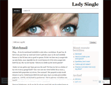 Tablet Screenshot of ladysingle.wordpress.com