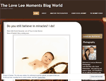 Tablet Screenshot of loveleemoments.wordpress.com