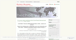 Desktop Screenshot of hechosyrealismo.wordpress.com