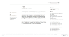 Desktop Screenshot of fragmentosdefragmentos.wordpress.com