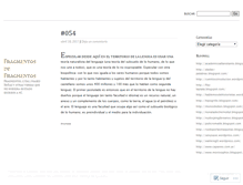 Tablet Screenshot of fragmentosdefragmentos.wordpress.com