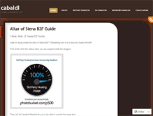 Tablet Screenshot of cabaldl.wordpress.com