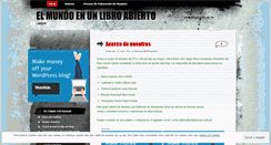 Desktop Screenshot of elmundoenunlibroabierto.wordpress.com