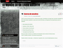 Tablet Screenshot of elmundoenunlibroabierto.wordpress.com