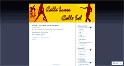 Desktop Screenshot of callelunacallesol.wordpress.com