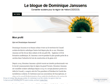 Tablet Screenshot of dominiquejanssens.wordpress.com