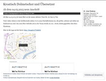 Tablet Screenshot of kroatisch.wordpress.com