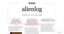 Desktop Screenshot of alienlog.wordpress.com