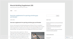 Desktop Screenshot of musclebuildingsupplement205.wordpress.com