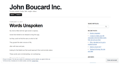 Desktop Screenshot of johnboucard.wordpress.com