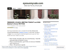 Tablet Screenshot of eyesunnyvale.wordpress.com